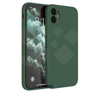 Etui ochronne SOONTEC z ochroną aparatu do Apple iPhone 12 mini, wewnętrzna wyściółka z mikrofibry, etui z TPU, miękkie silikonowe etui na telefon komórkowy, ciemnozielone - Etui i futerały do telefonów - miniaturka - grafika 1