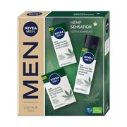 Kosmetyki do golenia - Nivea Men Hemp Sensation zestaw balsam po goleniu 100ml + pianka do golenia 200ml + krem nawilżający 75ml - miniaturka - grafika 1