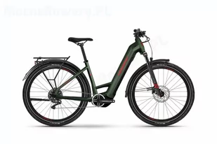 Haibike TREKKING 5 LOW olive 2024 olive/red - gloss 27,5 cala - Rowery elektryczne - miniaturka - grafika 1