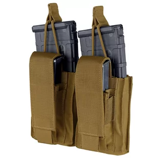 Condor - Ładownica Kangaroo Mag Pouch Gen II na magazynek AR-15 i pistoletowy - Podwójna - Coyote Brown - 191232-498 - Odzież taktyczna i umundurowanie - miniaturka - grafika 1