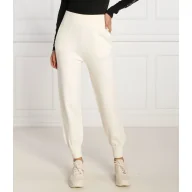 Dresy damskie - HUGO Spodnie dresowe Sajity | Slim Fit | z dodatkiem wełny - miniaturka - grafika 1