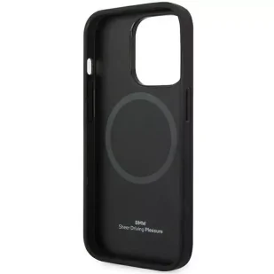 Etui na telefon BMW BMHMP14X22RFGK do Apple iPhone 14 Pro Max 6,7" czarny/black Leather Diamond Pattern MagSafe - Etui i futerały do telefonów - miniaturka - grafika 7