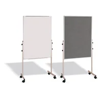 Tablice i flipcharty - BI-OFFICE Tekstylno-magnetyczna tablica na kółkach EA4724075-002 - miniaturka - grafika 1
