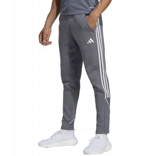 Spodnie męskie adidas Tiro 23 League Sweat Tracksuit Bottoms szare HZ3019 2 - Dresy męskie - miniaturka - grafika 1