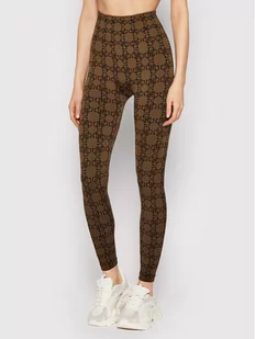 Guess Legginsy V2RB09 ZZ04N Brązowy Slim Fit - Spodnie damskie - miniaturka - grafika 1