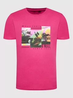 Koszulki sportowe męskie - T-Shirt Bays 2850021 Różowy Regular Fit - O'Neill - grafika 1