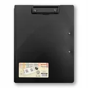Deski z klipsem - DESKA Z DWOMA KLIPAMI I OKŁADKĄ A4/A3 CZARNA - miniaturka - grafika 1
