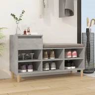 Wieszaki i stojaki - VidaXL Szafka Na Buty, Szarość Betonu, 102X36X60 Cm - miniaturka - grafika 1