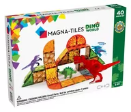 Klocki - klocki magnetyczne Dino World 40 elementów Magna Tiles - miniaturka - grafika 1