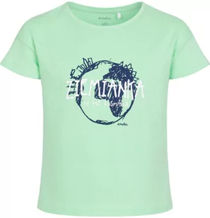 T-shirt z krótkim rękawem dla dziewczynki, z napisem ziemianka, zielony, 2-8 lat - Bluzki dla dziewczynek - miniaturka - grafika 1