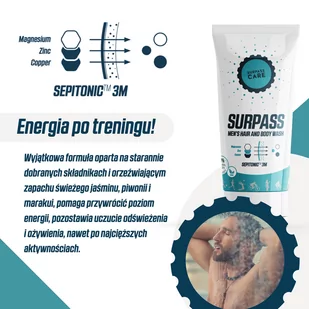 SURPASS żel pod prysznic dla mężczyzn MEN'S BODY WASH - Żele pod prysznic dla mężczyzn - miniaturka - grafika 3