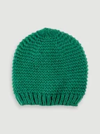 Czapki damskie - Czapka w kolorze zielonym - miniaturka - grafika 1