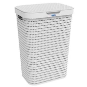 Kosze na bieliznę - ROTHO Kosz na pranie ROTHO Country 55L Biały 1032701100 - miniaturka - grafika 1