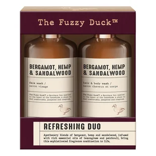 Baylis&Harding The Fuzzy Duck Bergamot, Hemp&Sandalwood Mens Refreshing Duo Gift Set - Zestawy kosmetyków damskich - miniaturka - grafika 1