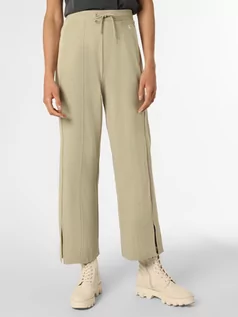Spodnie sportowe damskie - Calvin Klein Jeans - Damskie spodnie dresowe, zielony|beżowy - grafika 1
