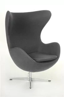 D2.Design Fotel Jajo kaszmir jasnoszary 5902385715232 - Fotele - miniaturka - grafika 1