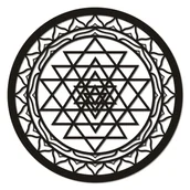 Dekoracje domu - Dekoracja ścienna Sri Yantra ażurowa 40cm - miniaturka - grafika 1