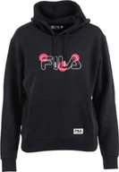 Bluzy damskie - Fila Fila Bellagio Hoody FAW0274-80001 Czarne S - miniaturka - grafika 1