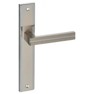 Klamki - Schaffner Klamka do drzwi wewnętrznych z długim szyldem Mada Nikiel Chrom - miniaturka - grafika 1