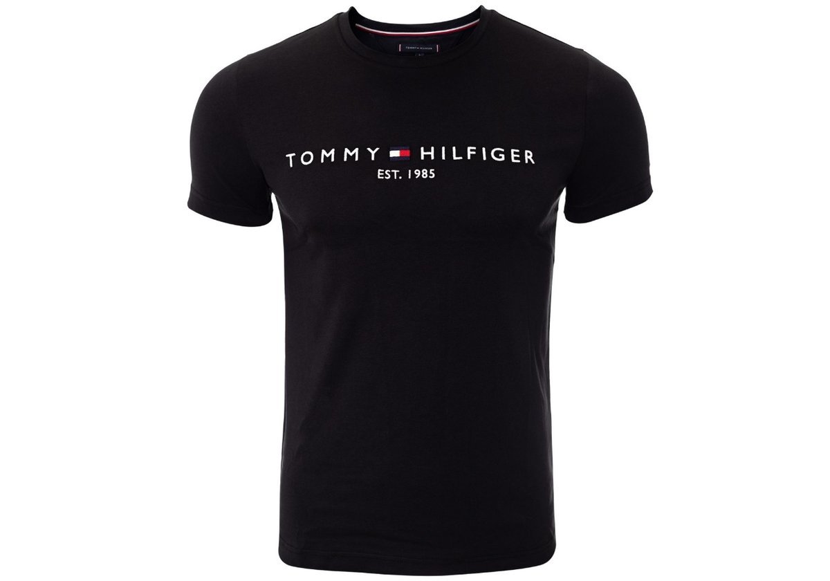 Tommy Hilfiger Koszulka T-Shirt Core Tommy Logo Tee Black Mw0Mw11465 Bas 3Xl