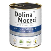 Mokra karma dla psów - Dolina Noteci Premium bogata w dorsza z brokułami 800 g - miniaturka - grafika 1
