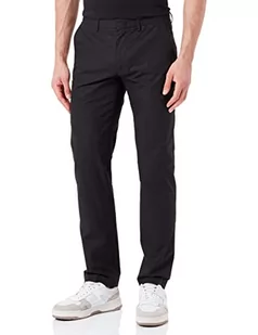 Tommy Hilfiger Męskie spodnie chinosy Denton Poplin, Czarny, 33W / 32L - Spodenki męskie - miniaturka - grafika 1