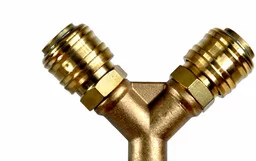Geko Rozdzielacz trójnik pneumatyczny złączki 1/4" G02995 - Akcesoria pneumatyczne - miniaturka - grafika 1