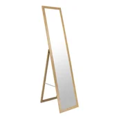 Lustra - Lustro stojące do garderoby skandynawskie dębowe 155x36 BD art - miniaturka - grafika 1