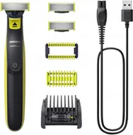 Trymery - Golarka Trymer Maszynka do golenia Philips OneBlade 3 ostrza 2 twarz 1ciało - miniaturka - grafika 1