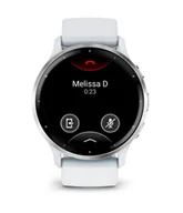 Smartwatch - Garmin Venu 3 010-02784-00 - 45mm - srebrny bezel ze stali nierdzewnej z kopertą w kolorze whitestone i silikonowym paskiem - miniaturka - grafika 1