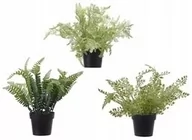 Sztuczne kwiaty - Sztuczna paproć w doniczce zielona 26 cm - miniaturka - grafika 1