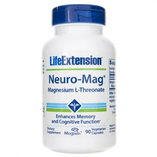 Life Extension, Neuro-Mag, L-treonian Magnezu, 90 kapsułek - Suplementy naturalne - miniaturka - grafika 1