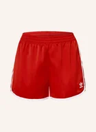 Spodenki damskie - Adidas Originals Szorty Adicolor 3 Stripe Sprinter rot - miniaturka - grafika 1
