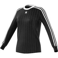 Koszulki i topy damskie - adidas Adidas damski 3 paski koszulka z długim rękawem, czarny, 40 CE5596 - miniaturka - grafika 1