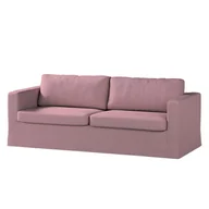 Pokrowce na meble - Dekoria pl pl Pokrowiec na sofę Karlstad 3-osobową nierozkładaną długi różowy z czarną nitką 204 x 89 x 66 cm Amsterdam 616-704-48 - miniaturka - grafika 1