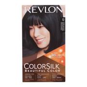 Farby do włosów i szampony koloryzujące - Revlon Colorsilk Beautiful Color farba do włosów Farba do włosów 59,1 ml + utleniacz 59,1 ml + odżywka 11,8 ml + rękawiczki W 12 Natural Blue Black - miniaturka - grafika 1