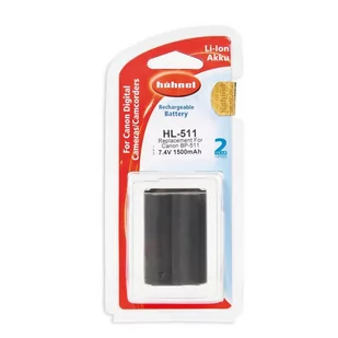 EOS Typ Hähnel HL-511 7,4 V 1500 mAh akumulator litowo-jonowy do Canon D10, 300d, G3, G5, Pro1 W BP-511 1000 180.7 - Akumulatory do aparatów dedykowane - miniaturka - grafika 1