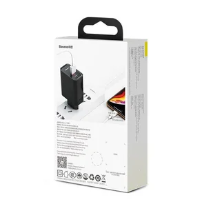 Baseus Speed PPS Quick charger ładowarka sieciowa adapter EU USB / USB Typ C PD Quick Charge 3.0 QC3.0 czarny (CCFS-C01) - Ładowarki do telefonów - miniaturka - grafika 11