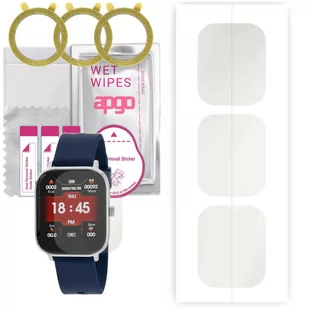 3x Folia hydrożelowa MATOWA do Marea Bluetooth Talk Collection - apgo Smartwatch Hydrogel MATTE Protection Ochrona na ekran smartwatcha - Akcesoria do smartwatchy - miniaturka - grafika 1