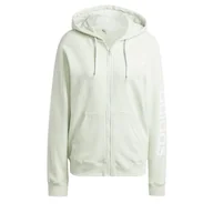 Bluzy damskie - adidas Damska bluza z kapturem Essentials Linear Full Zip French Terry (1 szt.) - miniaturka - grafika 1