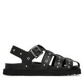 Sandały damskie - Sandały Scholl Beatriz Fisherman Ring F00907 Czarny - miniaturka - grafika 1