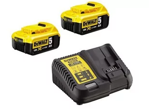 DEWALT DE WALT ZESTAW ŁADOWARKA+ 2 AKU 18V 5,0 - Akumulatory do elektronarzędzi - miniaturka - grafika 2