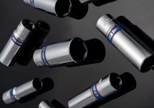 ZESTAW NASADEK 3/8" 8cz. DŁUGIE 6-kąt 10 - 19mm, ZESTAW NA SZYNIE King Tony - Klucze i nasadki - miniaturka - grafika 1