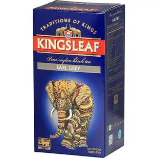 Kingsleaf EARL GREY czarna herbata CEJLOŃSKA bergamotka liściasta - 100 g / Kingsleaf - Herbata - miniaturka - grafika 1