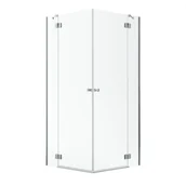 Kabiny prysznicowe - Kabina prysznicowa uchylna Valence 80L x 90P Iridum - miniaturka - grafika 1