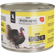 Mokra karma dla kotów - Wiejska Zagroda Monobiałkowa Indyk mokra karma dla kociąt waga 12x200 g - miniaturka - grafika 1