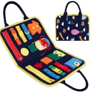 Tablica manipulacyjna, sensoryczna granatowa z rączką 7720 Norimpex - Zabawki kreatywne - miniaturka - grafika 1