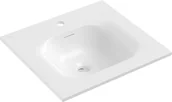 Umywalki - Mexen Vela umywalka wpuszczana w blat 51 x 46,5 cm, biała połysk - 25235000 - miniaturka - grafika 1