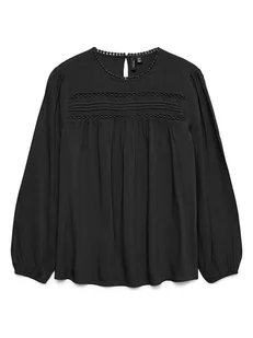 Vero Moda Bluzka w kolorze czarnym - Bluzki damskie - miniaturka - grafika 1