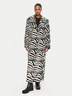 Płaszcze damskie - ROTATE Futro 1140202729 Czarny Regular Fit - miniaturka - grafika 1